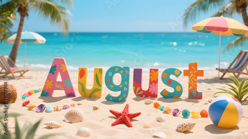 summer vacation on the beach