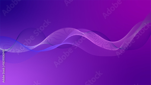 A wavy purple background. Abstract purple design.