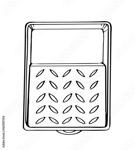 Paint tray with deep rectangular reservoir and inclined textured grid of diamond shaped ridges designed for efficient roller loading for the theme of repair, construction, art