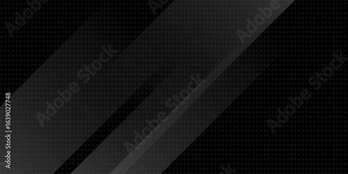Black abstract geometric background. Modern shape concept.