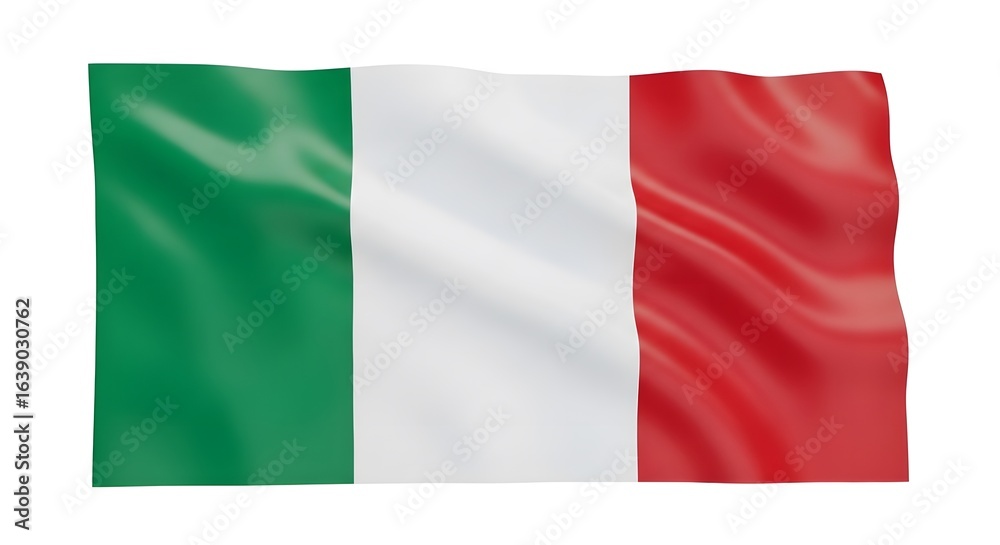 Obraz premium Waving Flag of Italy Illustration