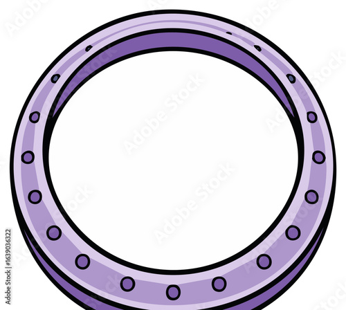 Purple Hula Hoop Illustration Hoola Hoop Ring Exercise Toy Children Play Fun