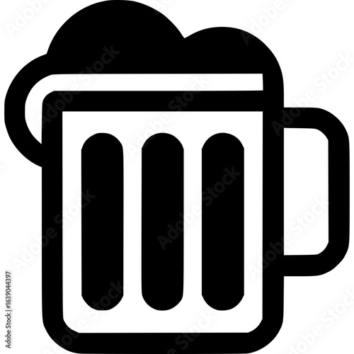 Refreshing Mug of Beer: An illustration of a classic, refreshing mug of beer, overflowing with foamy goodness, ready to quench thirst and delight the senses.