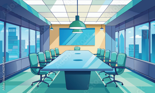 Modern office conference room