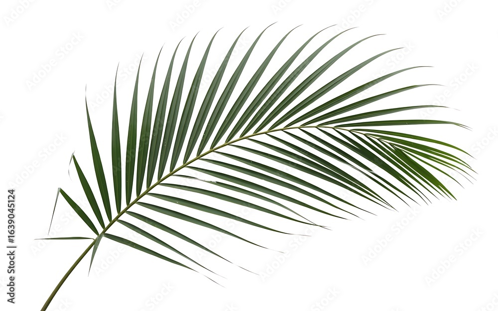 Obraz premium Palm leaf isolated on white background