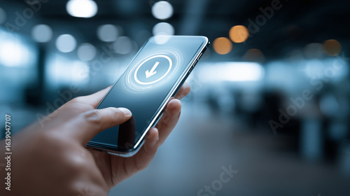 Smartphone Download Progress Icon