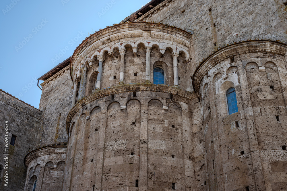 Fototapeta premium The Cathedral Basilica of Santa Maria Annunziata is the principal place of Catholic worship in Anagni, the episcopal seat of the Diocese of Anagni-Alatri; it has the dignity of a minor basilica.