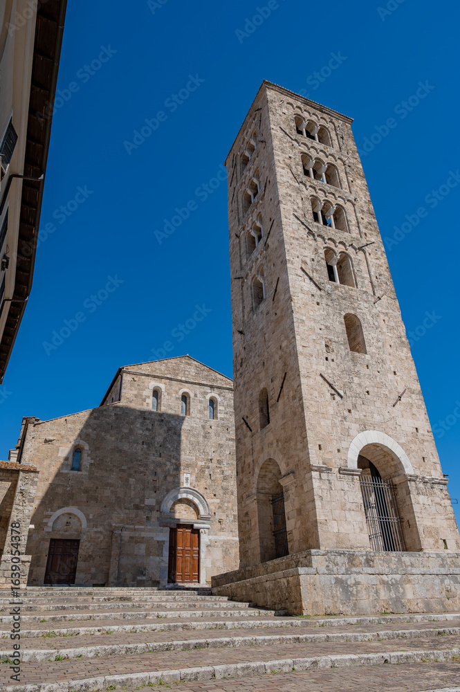 Obraz premium The Cathedral Basilica of Santa Maria Annunziata is the principal place of Catholic worship in Anagni, the episcopal seat of the Diocese of Anagni-Alatri; it has the dignity of a minor basilica.