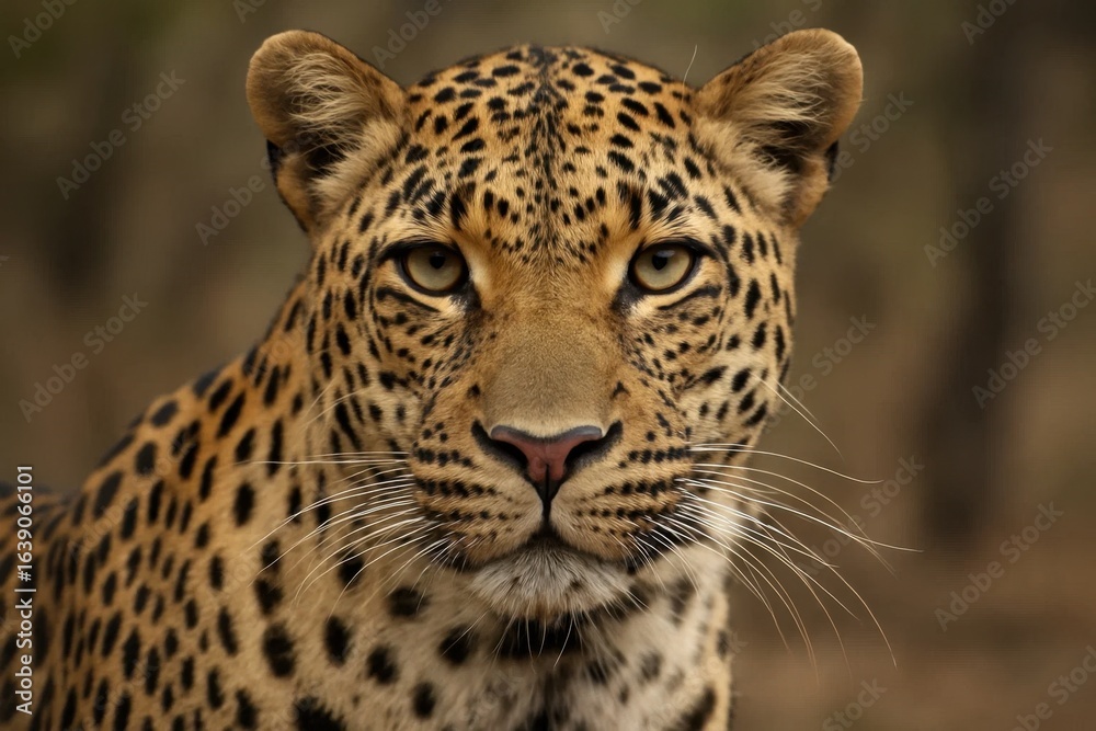 Naklejka premium The Leopard's Gaze