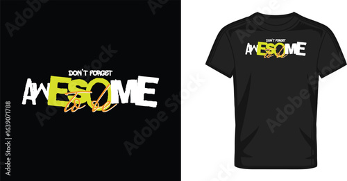 Streetwear Modern Typography T Shirt Design