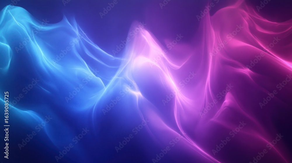 Abstract blue and pink wavy light streaks. Abstract blue and pink wavy light streaks.