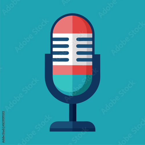 minimalist microphone vector