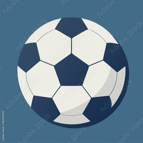 minimalist soccer ball vector
