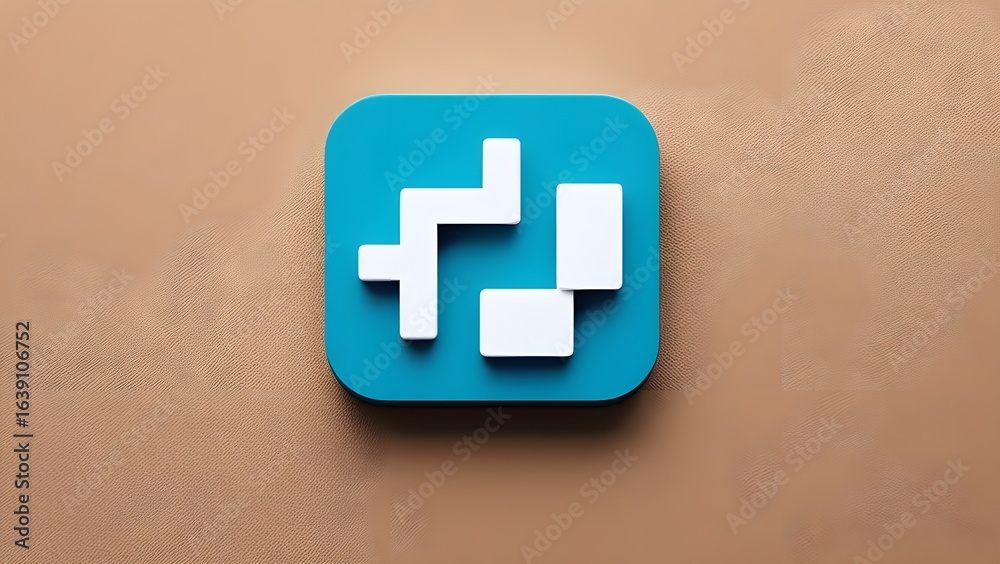 Fototapeta premium 3D pixel arrow cursor icon for digital navigation and website interaction