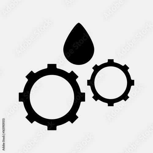 Icon lubricant. Oil Industry elements. Icon in glyph style.