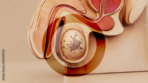 Foto Conceptual 3D illustration of testicular cancer