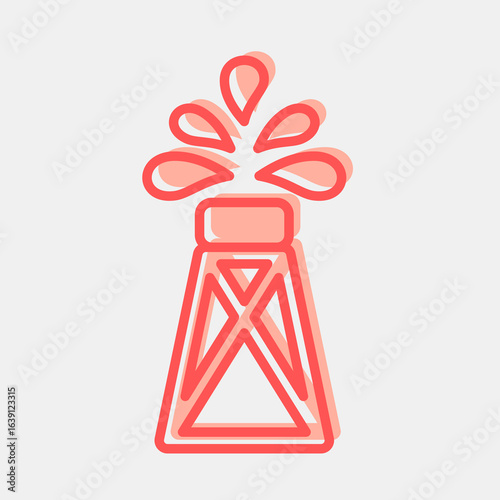 Icon petroleum. Oil Industry elements. Icon in two tone style.