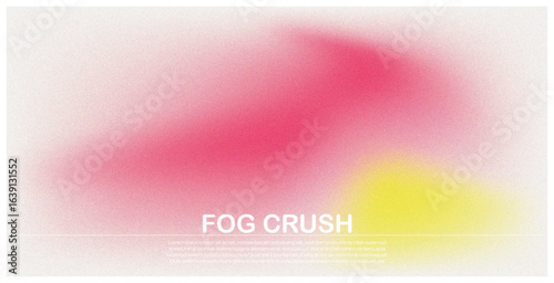 Abstract foggy background with a soft crush of pink and yellow gradients, creating a vibrant and modern design for various projects.

