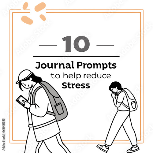 Ten journal prompts to help reduce stress and improve mental well being for students