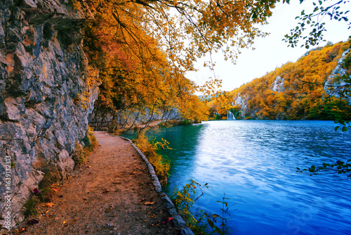 wonderful nature view, famous Croatian place, Plitvice lakes, Europe, Croatia...exclusive - this image is sell only on Adobe stock