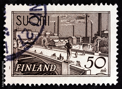 Hame bridge in Tampere (Finland 1942)