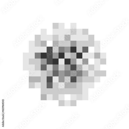 Round censor blur effect pattern. prohibited content overlay, Parental control, adult only, censorship or privacy concept 
