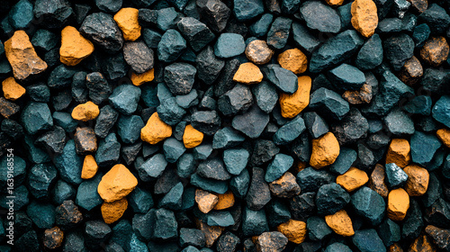 Wallpaper Mural Raw cobalt mineral crystals on the black shale exhibit metallic reflections, showcasing strategic mineral resources and industrial clean energy materials. Torontodigital.ca