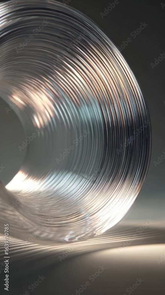 Fototapeta premium Abstract translucent ring design
