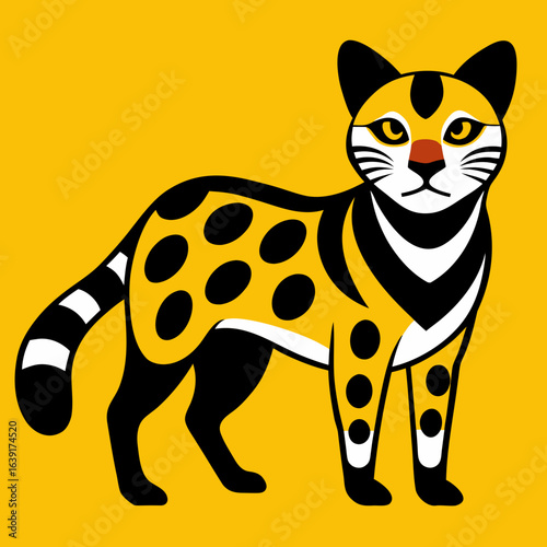 vector illustration of a cat