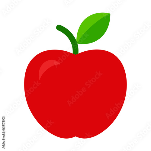 red apple vector illustration