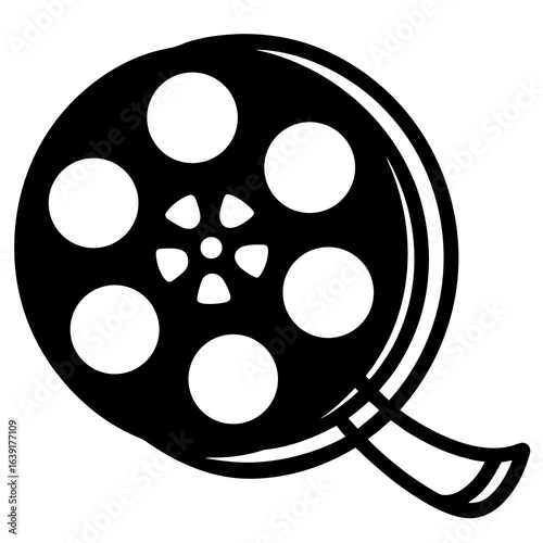 film reel isolated on white