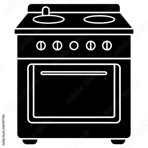 gas stove isolated on white
