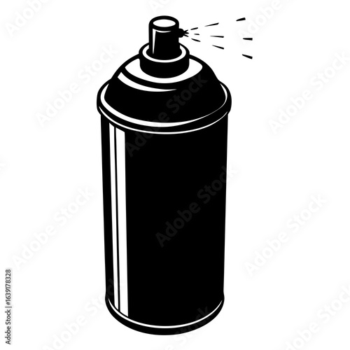 spray can isolated on white