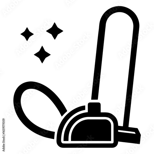 vector illustration of vacuum cleaner