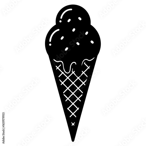 ice cream cone isolated