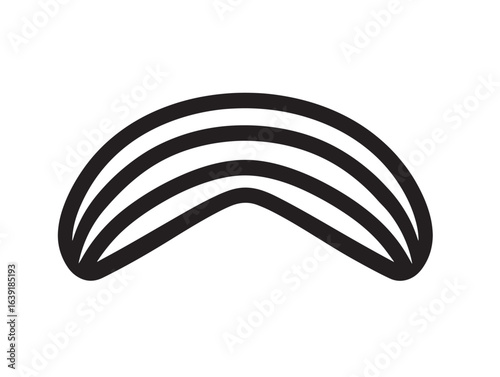 Stylish hairpins icon in sleek 2D vector artwork