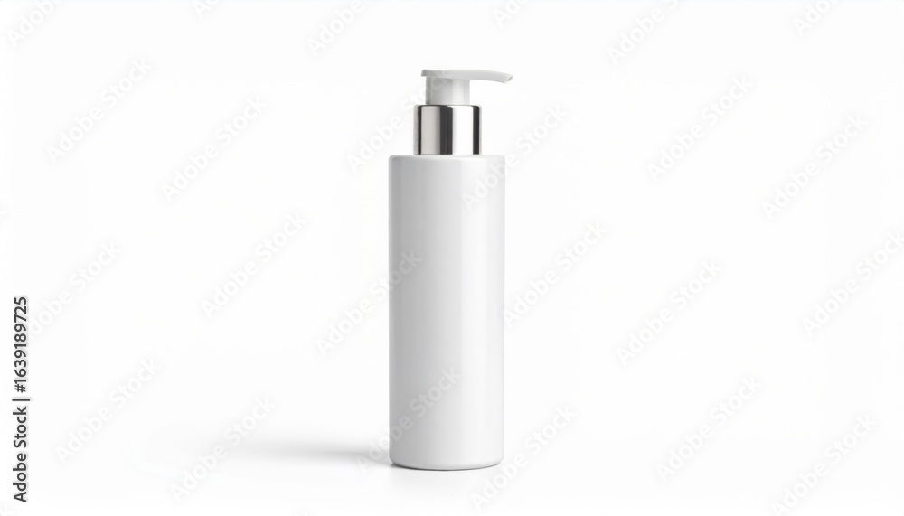 custom made wallpaper toronto digitalElegant White Bottle with Silver Lid Set Against a Simple Background Highlighting Its Modern Design