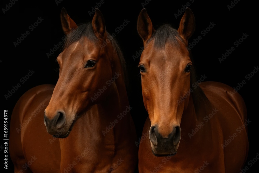 Obraz premium A Study of Horse Eyes and Musculature