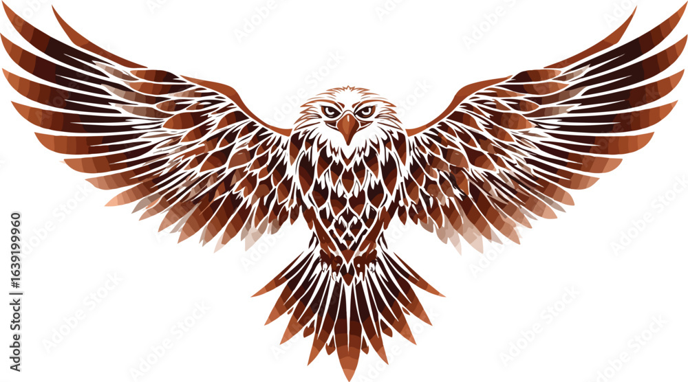 Fototapeta premium Eagle bird illustration graphic design