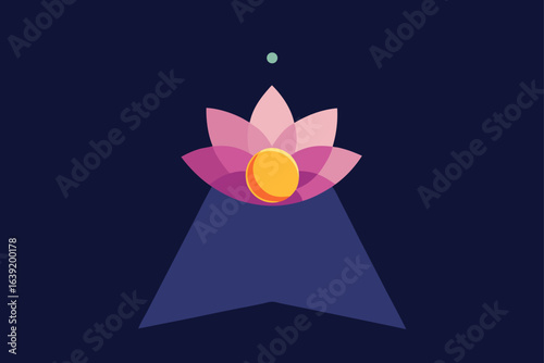 blooming light in the void