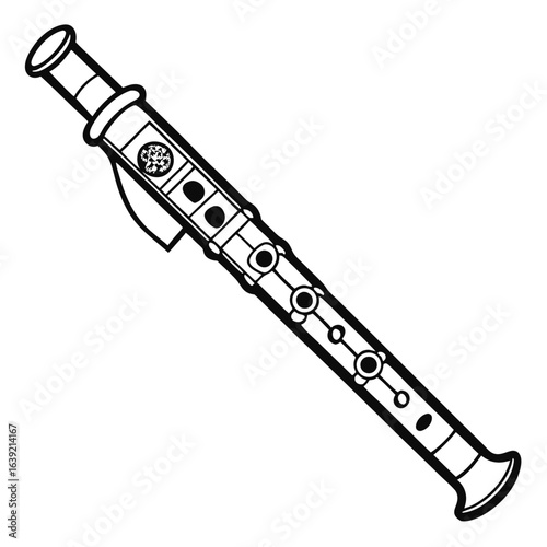 Musical Instrument Illustration Medieval Era Shawm Wind Instrument Renaissance Era Instrument Woodwind Family Instrument Historical Woodwind Instrument Medieval Woodwind Instrument