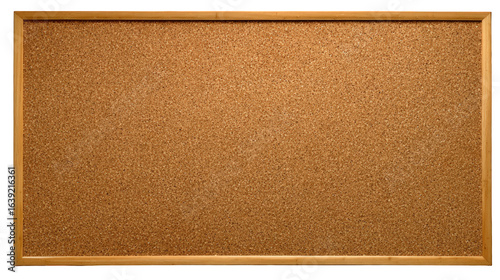 Wooden Framed Cork Bulletin Board for Notices.