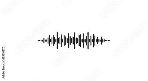 Stylized sound wave form of a musical instrument, represented in a clean and modern graphic style.