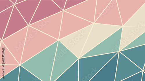 Abstract pastel geometric background with triangles for wallpaper and modern design presentations and art projects