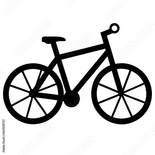 vintage bicycle silhouette