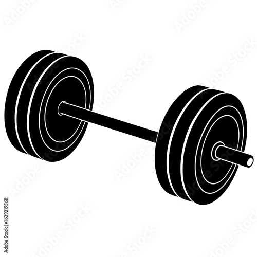 dumbbell isolated on white background