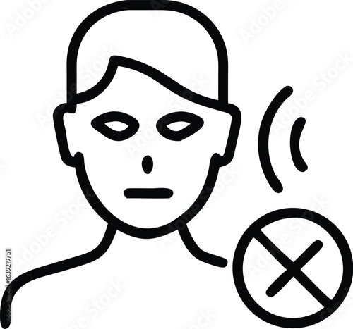 Hearing Loss and Deafness Awareness Symbol