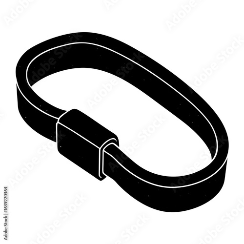 leather belt isolated on white