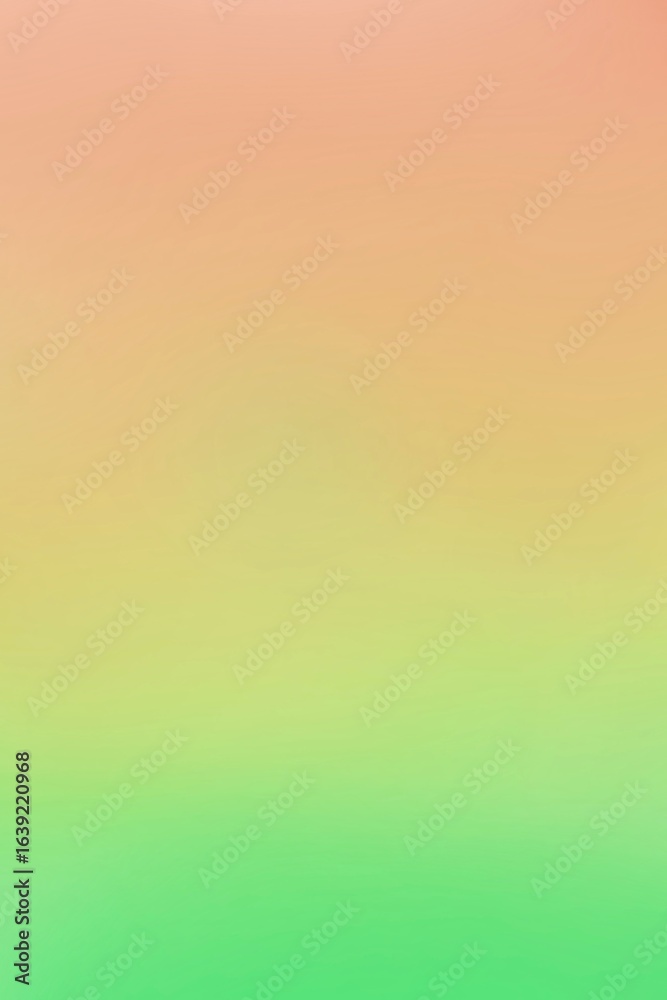 Obraz premium Smooth gradient from warm peach to fresh green tones, evoking spring freshness and renewal. Ideal for use in presentations, websites, or as a minimalistic design backdrop. (Ratio 9:16)