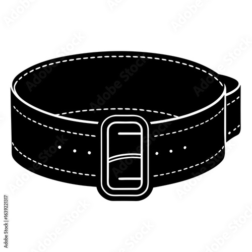 leather belt isolated on white